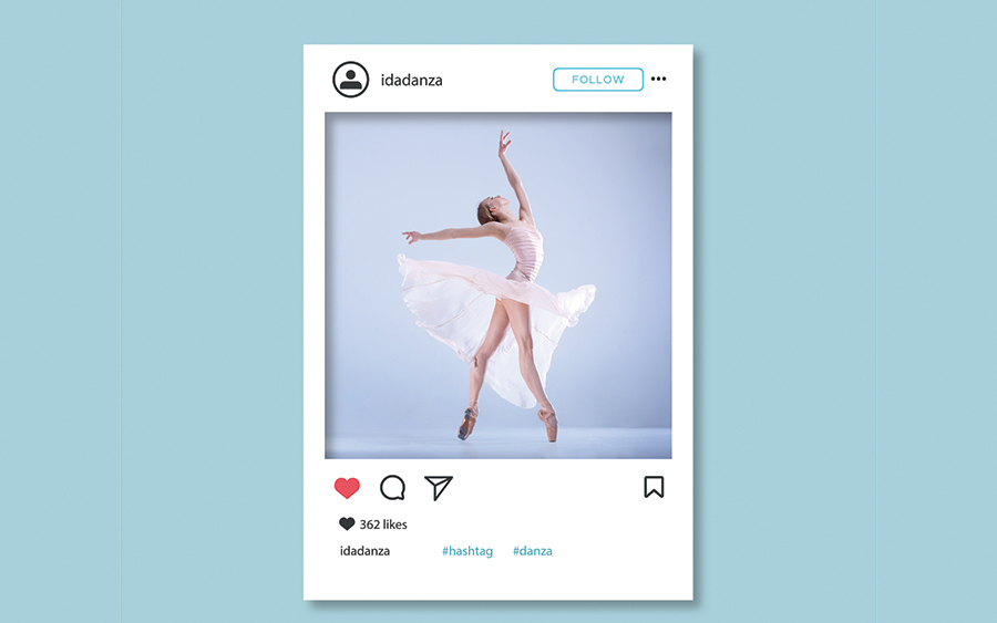 La danza balla su Instagram