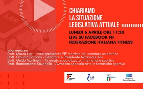 Chiariamo la situazione legislativa attuale - Diretta Live, lunedì 6 aprile ore 17,30